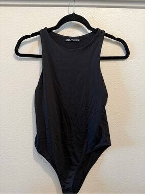 Zara Black High-Neck Tank Top